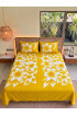 Hand Painted Rayon Bedsheet Set King Size Hand Painted Rayon Bedsheet Set King Size